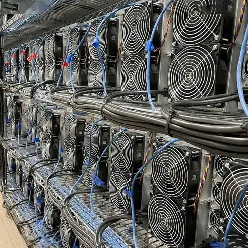 A vast mining farm showcasing several mining rigs