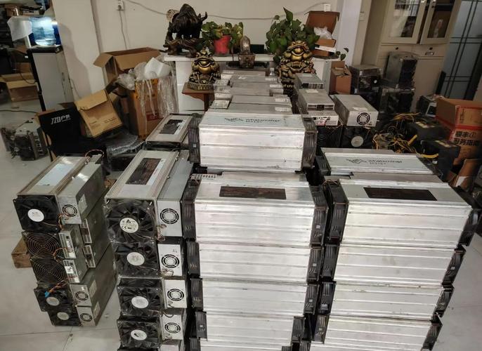 An advanced mining rig setup, showcasing the hardware that powers efficient cryptocurrency mining