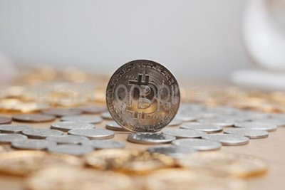 Bitcoin mining farm with rows of ASIC miners